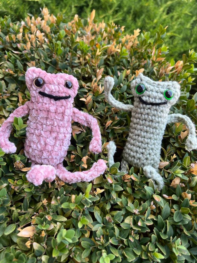 Pink and Green Frogs