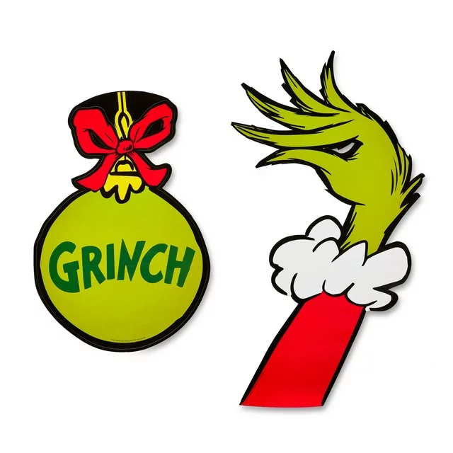Grinch hand and ball
